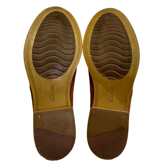 Clark’s Women’s Tan Suede Edenvale Page Slip-On Ankle Boots Size 9M - Picture 9 of 9